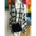 Winter Knitted Fur Wholesale Poncho